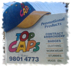 Top Caps - for all your commercial embroidery needs